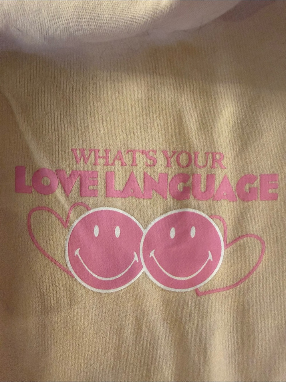 PACSUN “What’s Your Love Language" Printed Wide Leg Sweat Pants XS P